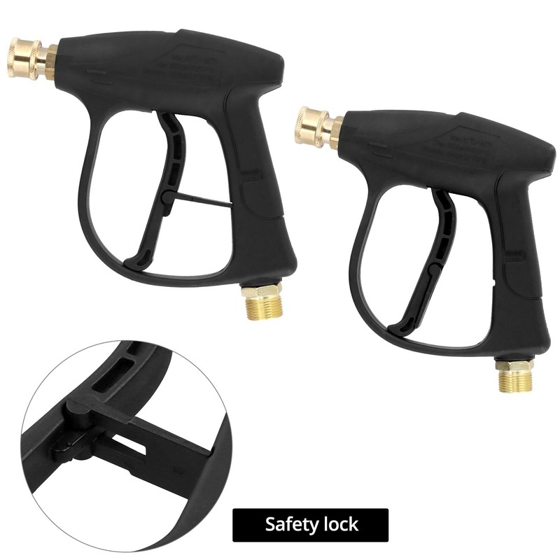 QWORK Pressure Washer Gun with 5 Nozzle Tips, M22-14 Thread