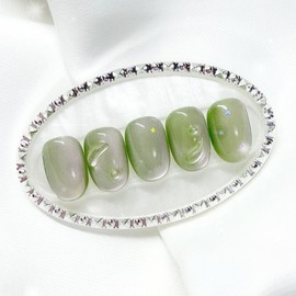 [Handmade Nail Tips] Guava Magnet Nail Tips - Petit Pool / [수제네일팁] 구아바자석 네일팁 - 쁘띠풀
