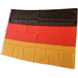 NWFlags Germany Flag 3ft x 2ft 75d Premium Polyester Suitable For Flagpoles | Strong Polyester 3x2 foot material German flag with Eyelets