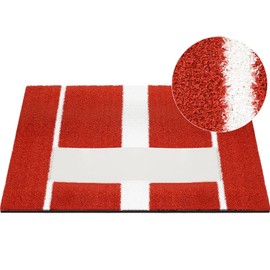 Simgoing Softball Pitching Mat 3' x 2' Rubber Softball Pitching Mound with Pitching Rubber Mobile Training Pitchers Mound Antifade Antislip Pitchers Mound for Indoor Outdoor Pitching Practice