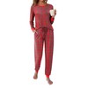 Ekouaer Women's Pajamas Sets Long Sleeve Pjs Soft Sleepwear O