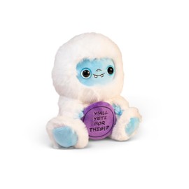 Punchkins Yeti Plushie, Funny Meme Gag Gift, Comical Plush Collectible, Stocking Stuffer Present, Great for Emotional Support, Fun Desk Accessory, Weighted Base for Display