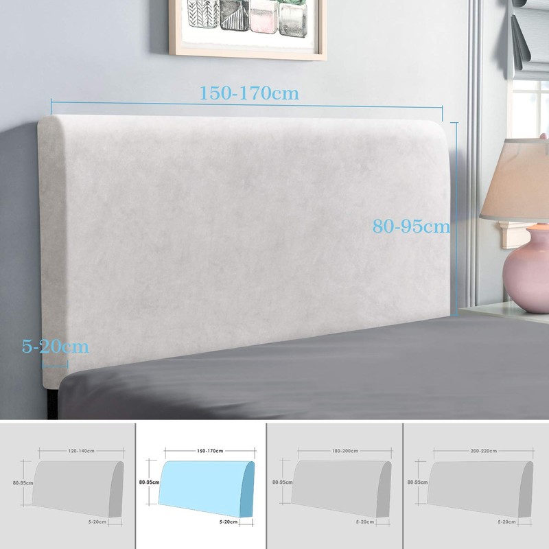 TAOCOCO Bed Headboard Covers, King Size Headboard Covers,Velvet All-inclusive Elastic