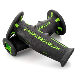 Daytona Progrip 98027 Motorcycle Grip, Handle Diameter φ0.9 in (22.2 mm), 4.7 in (120 mm), Vibration-Resistant Gel, End Penetration, 601 Type, Green