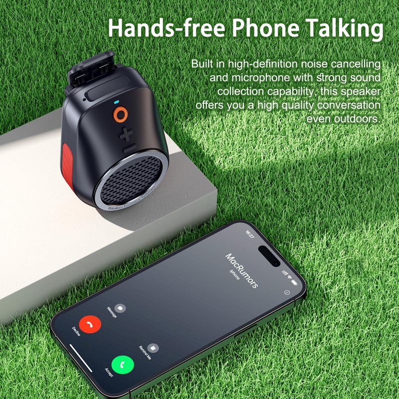NETVIP Wearable Bluetooth V5.3 Speaker, Magnetic Clip-on Wireless IPX5 Waterproof
