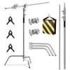 C Stand with Boom Arm, Photography Light Stand Kit -