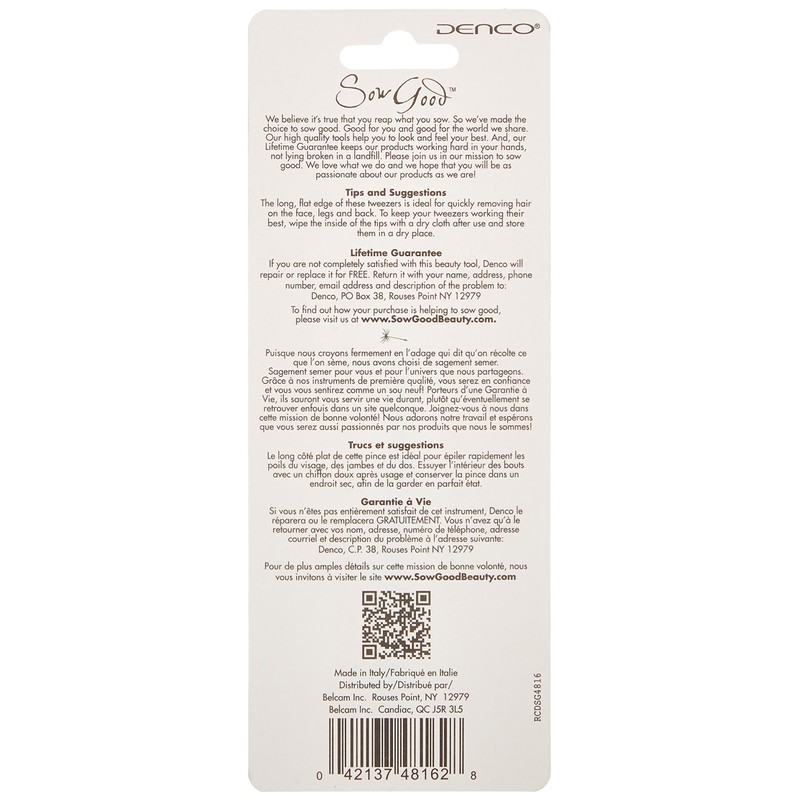 Denco Sow Good Square Tip Tweezers