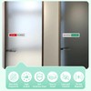 Bathroom Sliding Door Signs, In Use/Available Slider Sign Brushed Silver