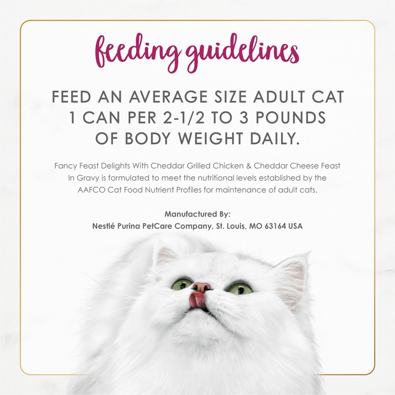 Purina Fancy Feast Delights With Cheddar Grilled Chicken and Cheddar