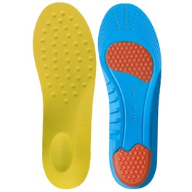 Ortosole Orthopedic Memory Foam Insoles, Massaging and All-Day Shock Absorption Neutral Arch Support, Orthotic Insole for Children Comfort Shoe Inserts (Men's 7-12)