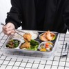 AIYoo 304 Stainless Steel Divided Plates with Lid for Adults
