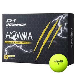 HONMA D1 SPEEDMONSTER Speed Monster (Spimon) 2023 Model BT2302 Distance Golf Balls Honma Golf (One Dozen, Yellow)