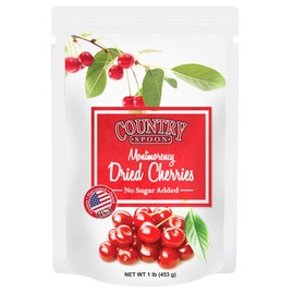 Country Spoon No Sugar Added Dried Tart Montmorency Cherries, 1 pound