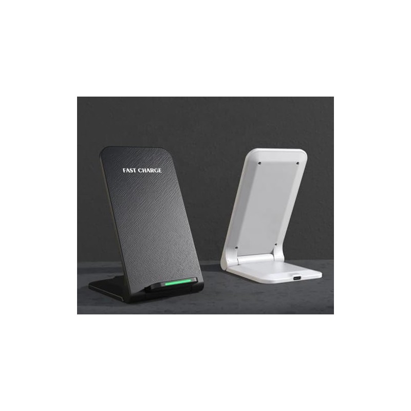 HCC TECH Desk Phone Holder Wireless Charger | Foldable Wireless