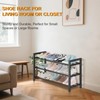 Detsuk 3-Tier Expandable Shoe Rack – Adjustable Heavy-Duty Metal Shoe