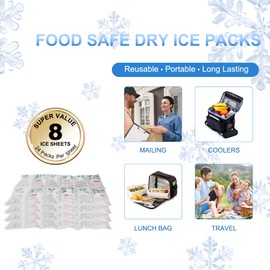 ice Packs for Coolers-Freeze ice Packs Cold Ice Pack for Shipping Freezing Food ice Packs for Cool Box Small ice Packs 12cell 16pcs