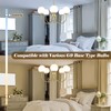 Yolsunes 5-Light Gold Chandelier, Globe Modern Sputnik Light Fixture with