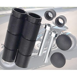 TradeWind Bike Step Bar Foot Peg Pedal Rear Tandem Bike Step Left and Right Set of 2 M8 (Black)