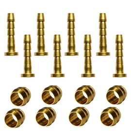 Pirhosigma 8 pcs Bike Hydraulic Disc Brake Hose Olive and Connecting Insert Set Bicycle for Shimano BH59 Mountain Bike Road Bike