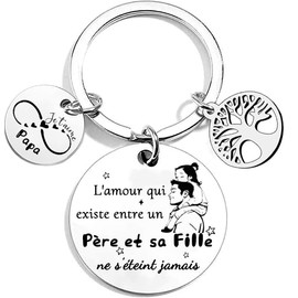 YZLPLP Father's Day Gift Key Ring Gift Dad Keychain Dad Gift for Dad Father's Day Gift Original Birthday Dad Gifts Men Gifts Dad Daughter Son Gift Dad Gift, 5, L