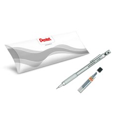 Pentel GraphGear PG515-A Mechanical Pencil 0.5mm + 1 Case of 12 Hi-Polymer Super C505-HB