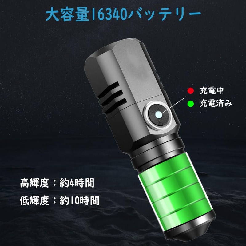 LED Flashlight, Handy Light, High Brightness, Mini Light, Disaster Prevention,