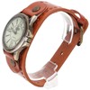 Gatuida 1pc Slim Leather Casual Watch Women Wrist Watch Bracelet