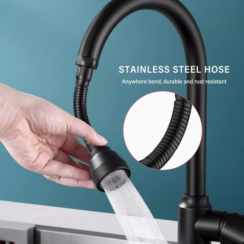 JINYOMFLY 3 Modes Tap Attachment Swivelling, 360° Rotating Multifunctional Tap