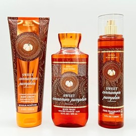 Sweet Cinnamon Pumpkin 3-Piece Bath & Body Bundle | Ultimate Hydration Body Cream, Body Wash and Fine Fragrance Mist