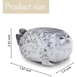 Seal Cuddly Toy, Seals, Cuddly Toy Seal, Chubby Blob Seal Pillow, 20 cm, Sea Animal Cushion Filled Plush Cushion, Cotton Seal Plush Toy, Seal Hugging Pillow Stuffed Toy