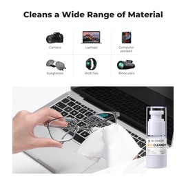 K&F Concept Spray and Microfiber Lens Cleaner Care Kit, Non-Flammable Camera Lens Cleaner and Digital Sensor Cleaning Solution,for Coated Lenses, Binoculars, Scopes, Cameras, and Glasses