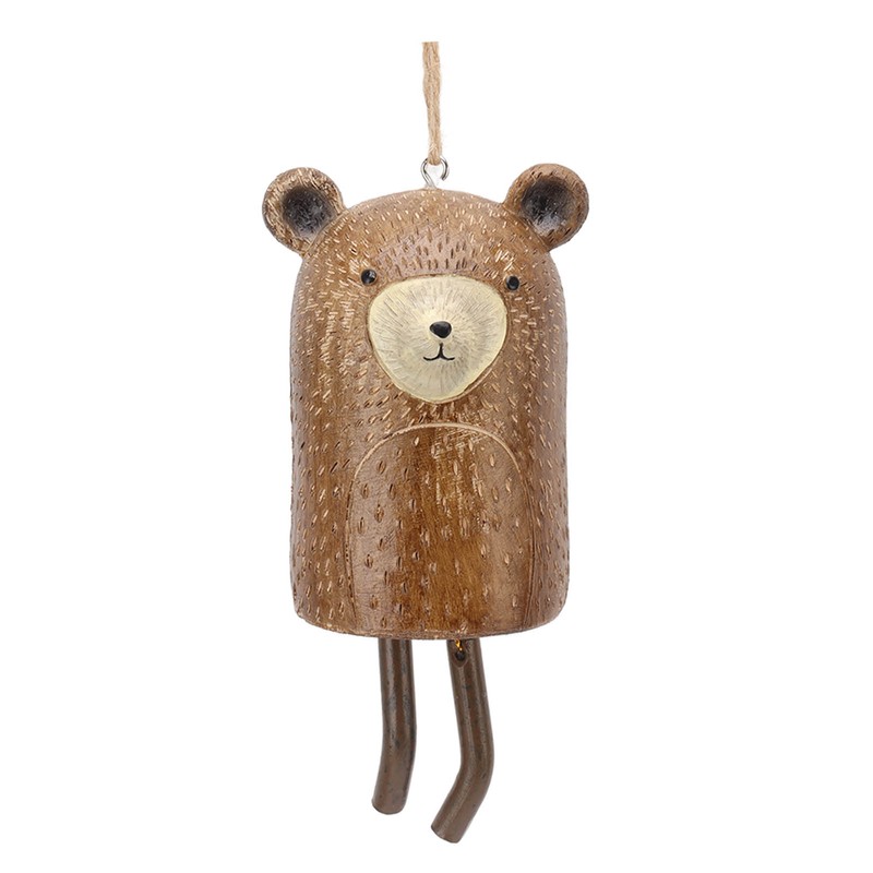 Rustic Hanging Animal Wind Chimes Resin Hand Made Natural Garden