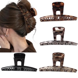 Large Hair Clips Women Girls Non-Slip Grip Strong Hold Hair Clip Big Octopus Hair Claw Clips Thick Hair Hawaii Hair Accessorie 4Pcs