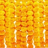 Phool Mala Plastic Artificial Flowers Marigold Garlands for Decoration (Yellow)
