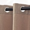 SUPERIOR Linen Blackout 2 Panel Curtains (52X96), Brown
