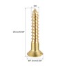 sourcing map Wood Screws M4 x 25mm Slotted Flat Head