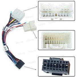 Strpump Adaptador de cable para radio de coche estéreo de 16 pines para Mitsubishi Pajero Sport 2006 07 08 09 10 11~presente