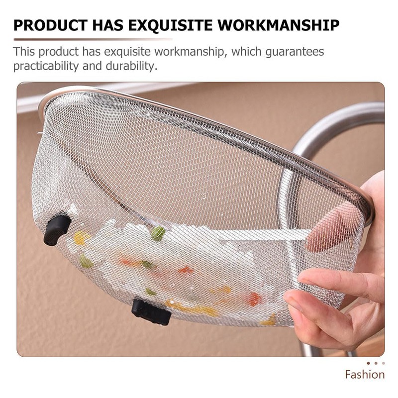 Kitchen Triangle Corner Sink Strainer, Stainless Steel Food Catcher Strainer
