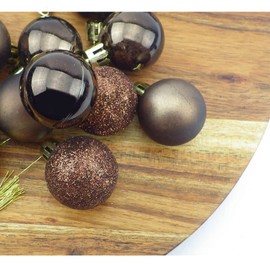 Small Minnie Christmas decorative baubles matte glossy glitter 24 Pack 3 cm