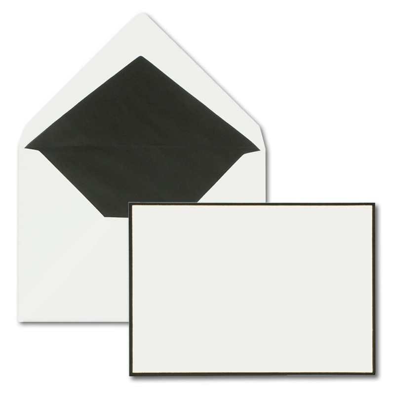 NEUSER PAPIER 25 x Mourning Paper Sets DIN A5 with