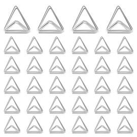 60 Soportes de Tarjeta de Lugar Soporte de Número de Mesa de Boda Portatarjetas de Mesa con Forma de Triángulo Clip de Soporte de Imagen Foto para Baby Shower, Adecuado para Tarjeta Pequeña