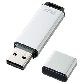 Sanwa Supply UFD-2AT8GSV USB 2.0 Memory (Silver 8GB)