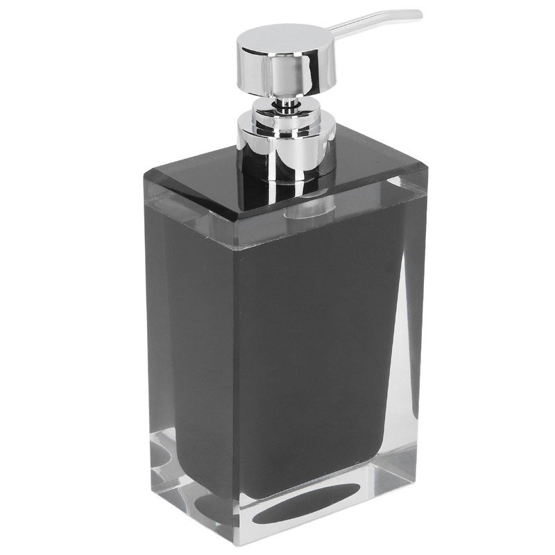 Hand Soap Dispenser Press Design Black Simple Fine Details Foaming