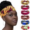 Aushamtai 6 Pieces Wide African Headbands for Women and Girls