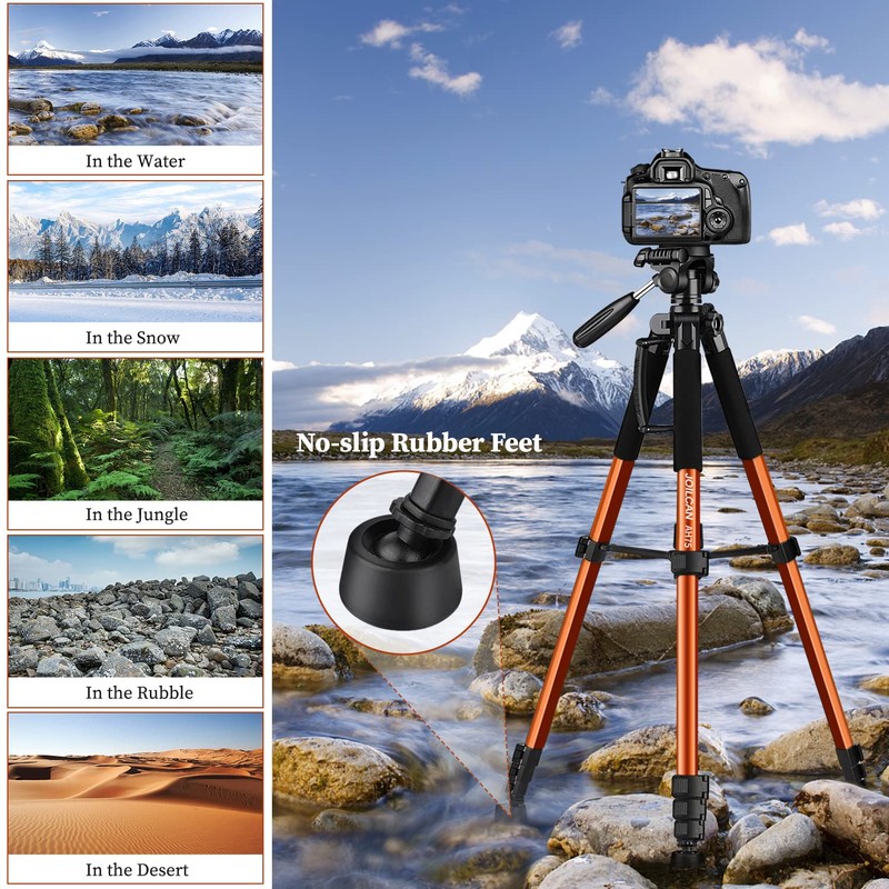 JOILCAN Tripod Camera Tripods, 74" Tripod for Camera Cell Phone