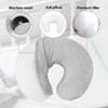LAT Nursing Pillow for Breastfeeding with Removable Minky Cover,Ergonomic Breast