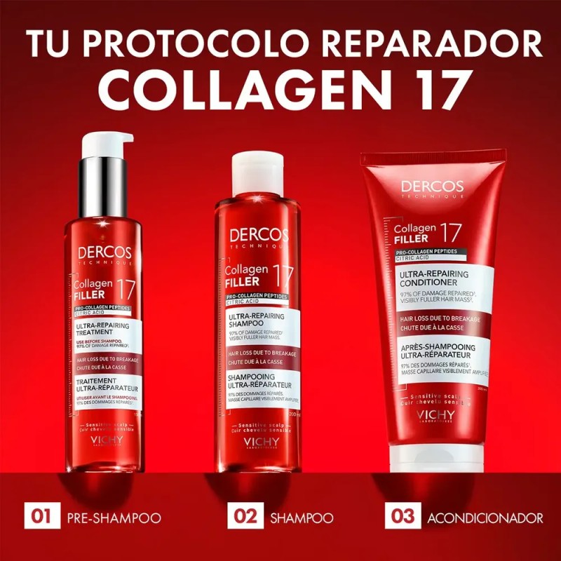 Vichy Dercos Collagen 17 Filler Tratamiento Reparador 150ml