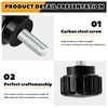 Hotop Threaded Knurled Thumbscrew Monitor Mount Screws on Knobs Monitor