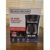 BLACK+DECKER 12-Cup* Programmable Coffeemaker, Black, Vortex Technology Digital