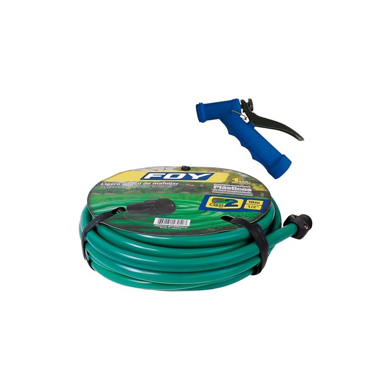 Foy M12PIM Manguera para jardín lisa 1/2", 10 m con